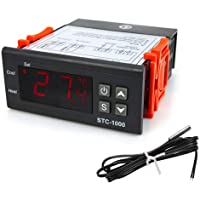 COVVY STC-1000 Controlador de temperatura digital Centigrado AC 110-220V controlador de refrigeración de calefacción-w…